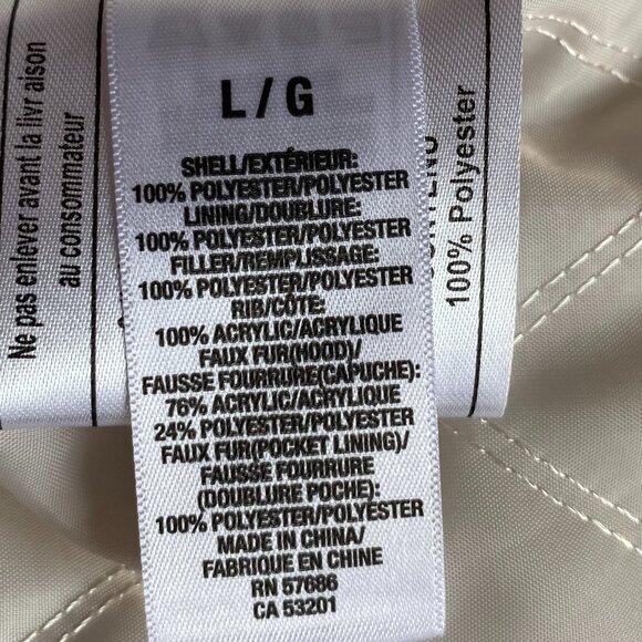 Vintage Aeropostle Plaid Faux Fur Hooded Vest Removable Hood Puffer 90s Y2K-L - Picture 15 of 16